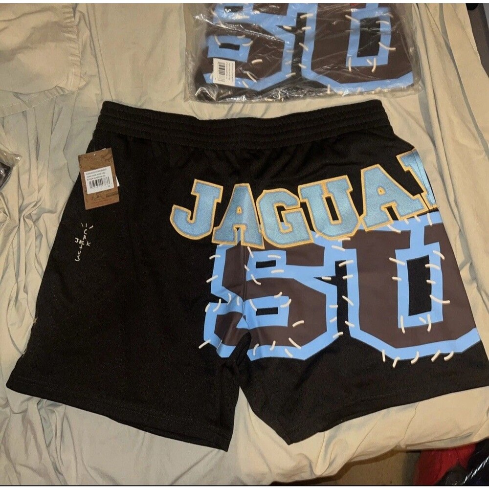 Travis Scott Mitchell And Ness Southern University Shorts Size XXL